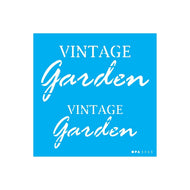 Stencil Opa 14x14cm - Palavras Vintage Garden - 3303