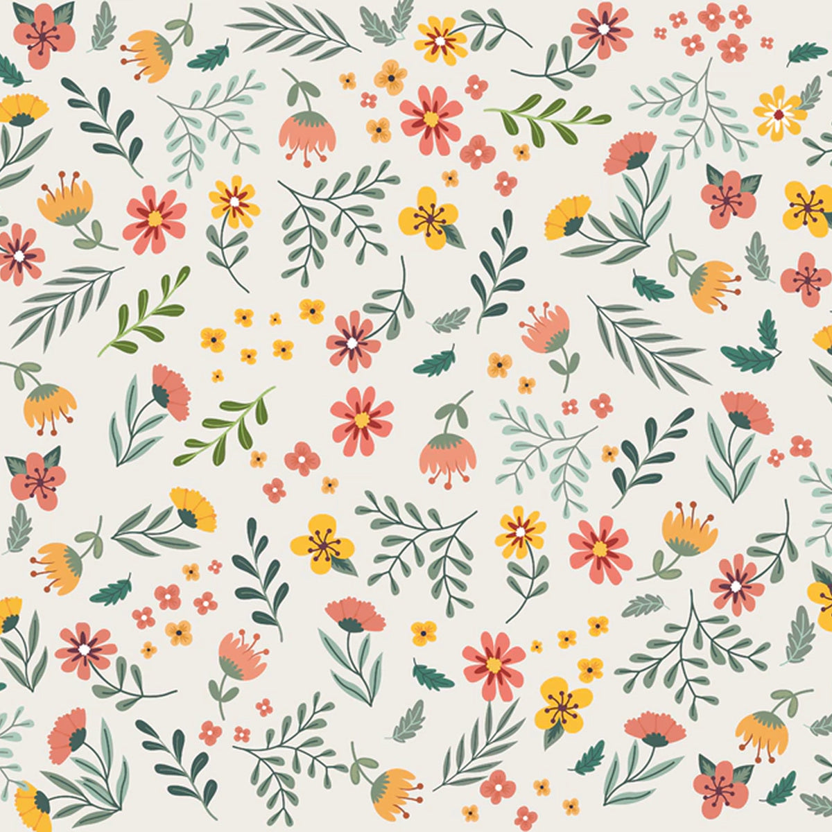 Papel de Seda Opapel Estampado Ramos Escandinavos I 30x45cm para Decoupage e Artesanato 3332 - Opa