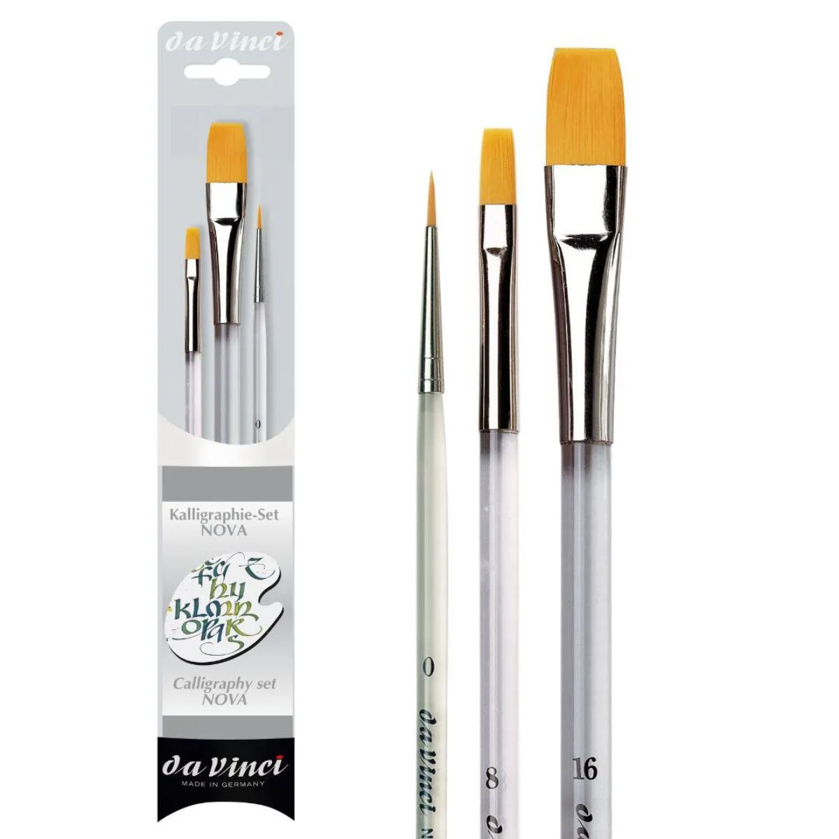 Cabo Lettering Kit de Pincel da Vinci Nova Lettering 5116 com 3 Unidades Cabos Perspe ...