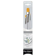 Kit de Pincel da Vinci Nova Lettering 5116 com 3 Unidades Cabos Perspex