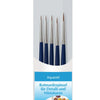 Kit Pincel para Miniaturas da Vinci Ussuri 5257 com 5 Unidades Pelo Natural Red Sable