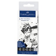 Estojo Caneta Pitt Mangaka Set 6 Unidades - Faber-castell 167124
