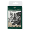 Estojo Caneta Pitt Black 8 Cores Faber-castell 167158