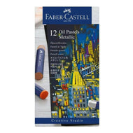 Estojo Giz Pastel Oleoso Creative Studio Metálico 12 Cores - Faber-castell 127014
