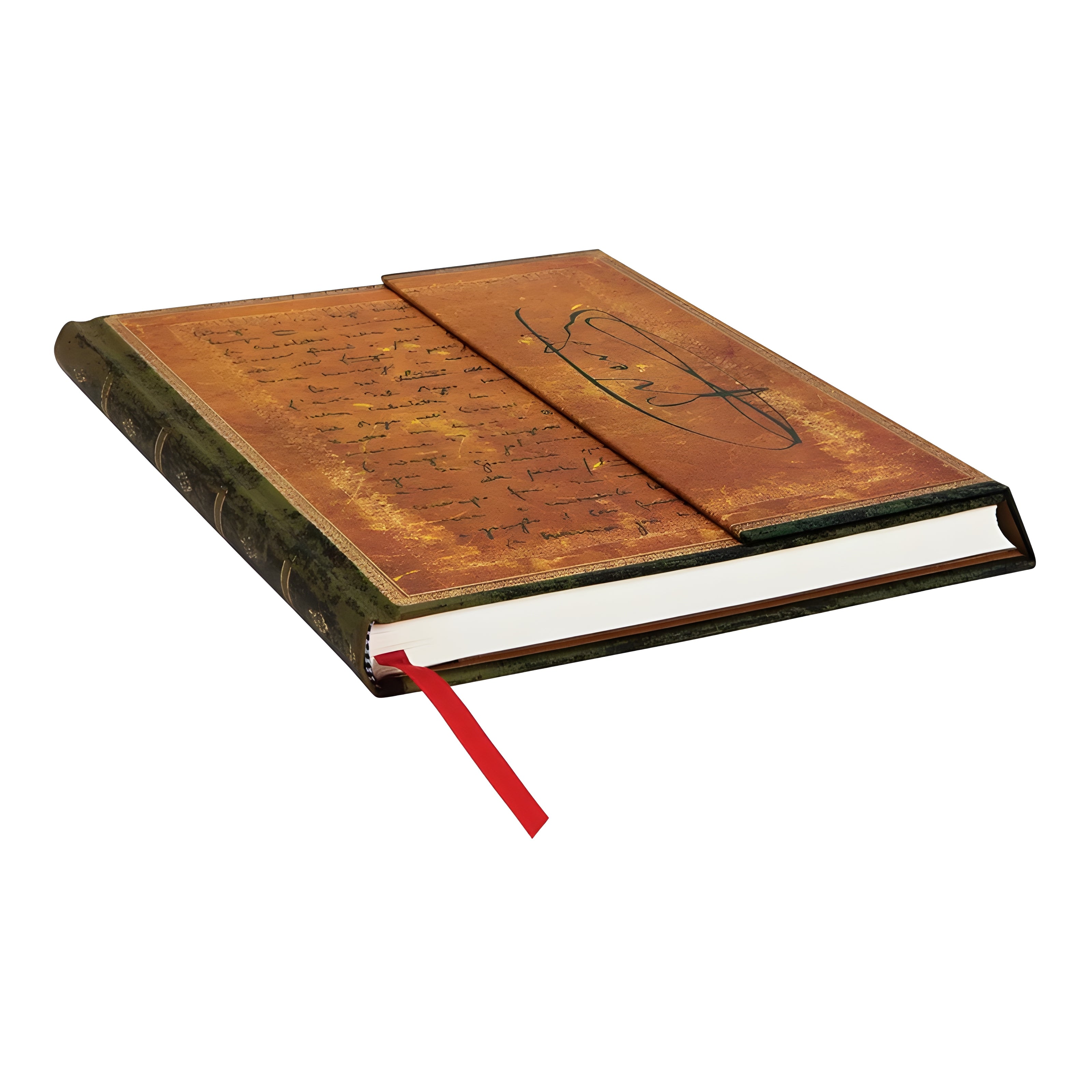 Caderno Paperblanks Carteggio de Verdi Capa Dura Ultra 120g/m² 18x23cm 144 Páginas com Pauta - Pb2913-7