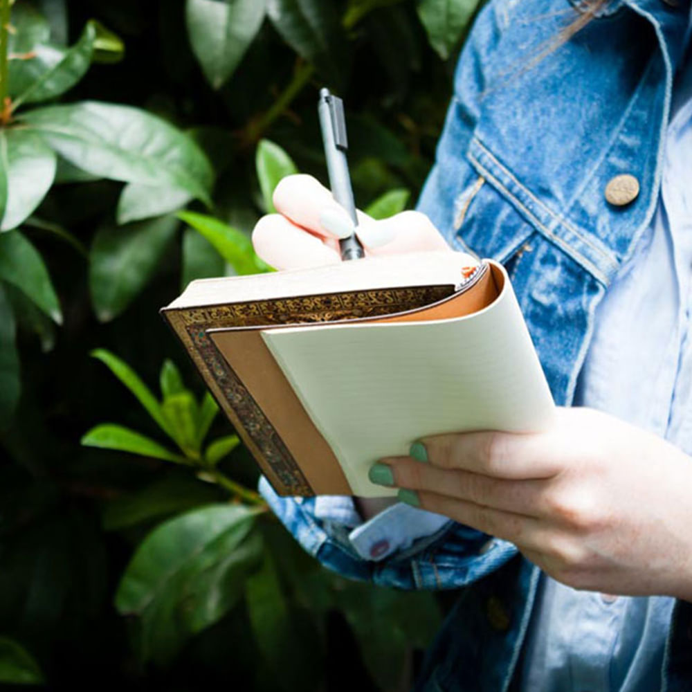 Caderno Paperblanks Lindau Capa Flexível Ultra 100g/m² 18x23cm 240 Páginas com Pauta - Fb6419-0