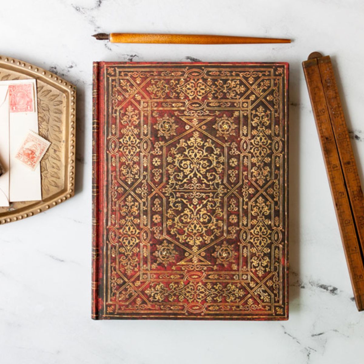 Caderno Paperblanks Evangelina Ultra 120g/m² 18x23cm 144 Páginas Pautado - Pb8113-5