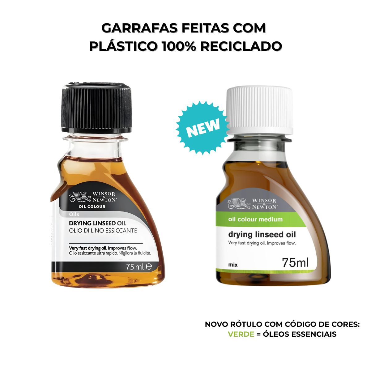 Óleo de Linhaça Secativo Winsor & Newton 75ml