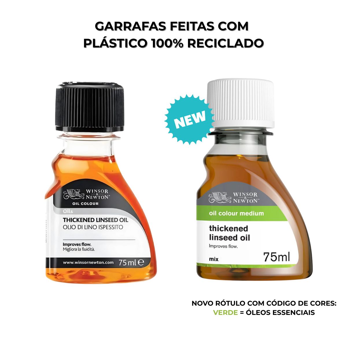Óleo de Linhaça Engrossado Winsor & Newton 75ml