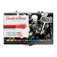 Estojo Giz Pastel Seco Conté À Paris Carré Tons Basicos com 12 Cores