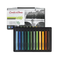 Estojo Giz Pastel Seco Conté À Paris Carré Tons Paisagens com 12 Cores