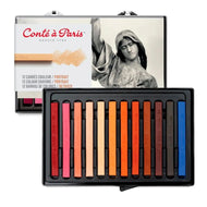 Estojo Giz Pastel Seco Conté À Paris Carré Tons Retrato com 12 Cores