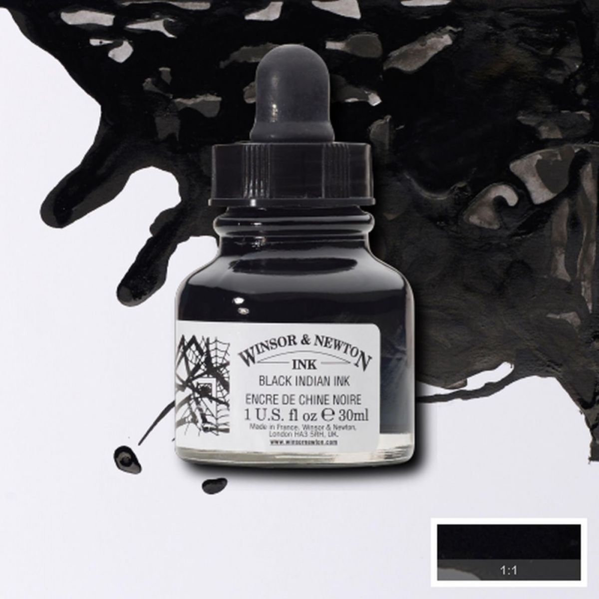 Tinta Nanquim Winsor & Newton Preto 30ml