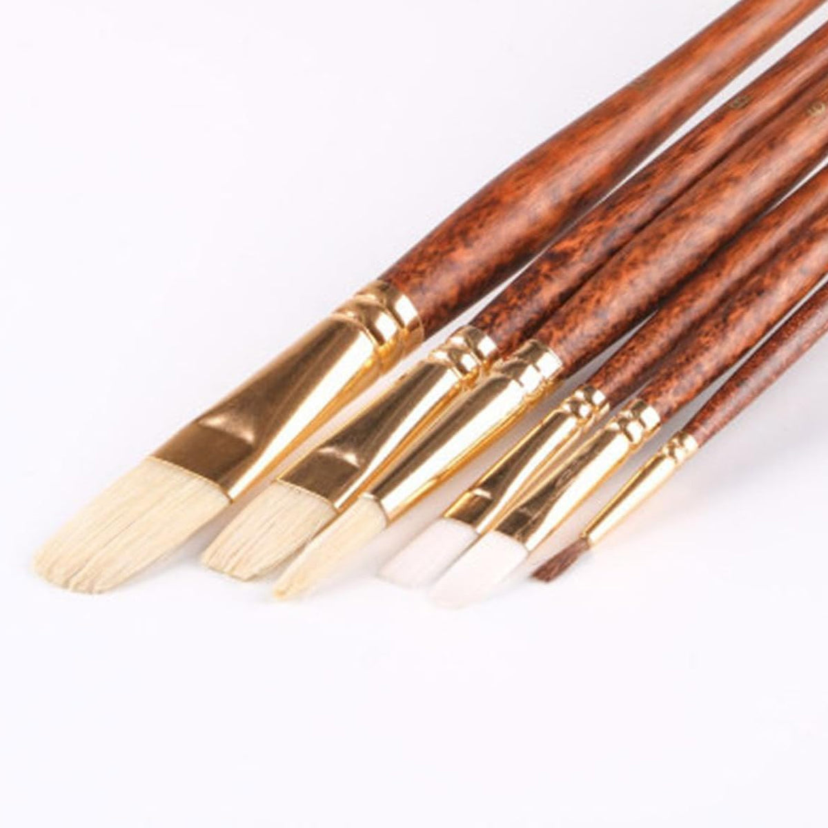 Kit Pincéis Sintetico Cabo Longo Sinoart com 6 Unidades