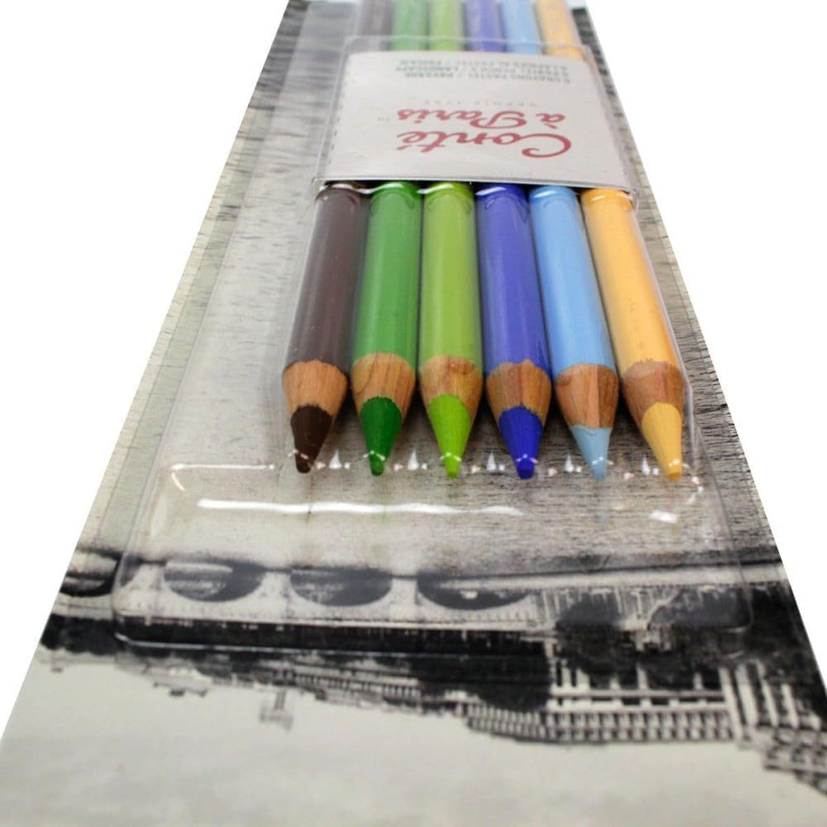 Kit Lápis de Cor Pastel Conté À Paris Conté À Paris com 6 Cores Tons Paisagem