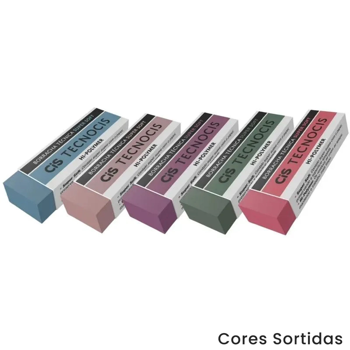 Borracha Tecnica Tecnocis Hi - Polymer - Cores Sortidas - Cis