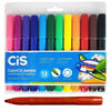 Estojo de Canetinha Hidrografica Big Jumbo 1 - 2mm Lavavel com 12 Cores - Cis