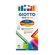 Estojo de Giz de Cera Giotto Pastel Oleoso Maxi 12 Cores F293400