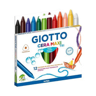 Estojo de Giz de Cera Giotto Maxi 12 Cores 202702es