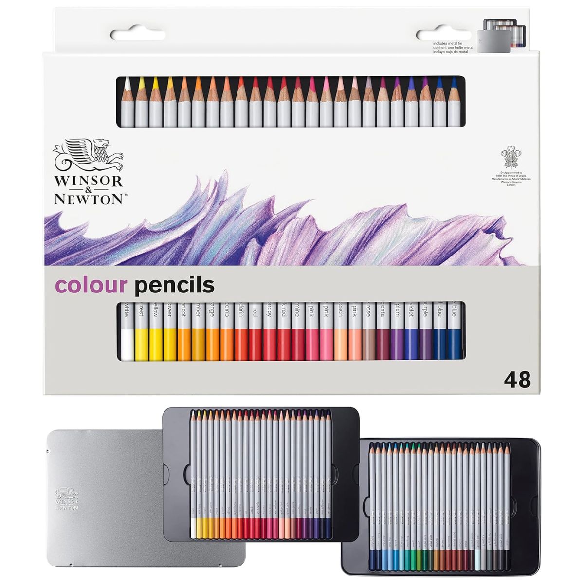 Estojo Lápis de Cor Studio Collection Winsor & Newton com 48 Cores