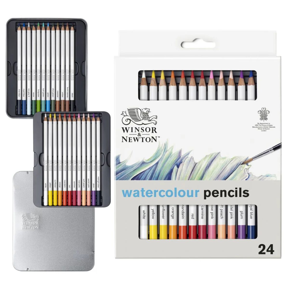Estojo Lápis de Cor Aquarela Studio Collection Winsor & Newton com 24 Cores