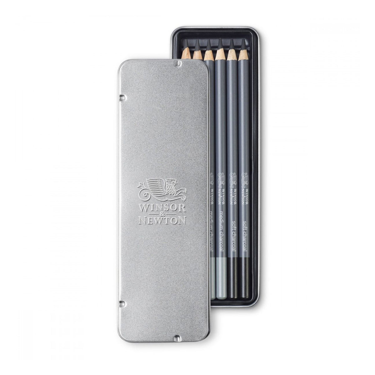 Estojo Lápis Carvão Studio Collection Winsor & Newton com 6 Unidades