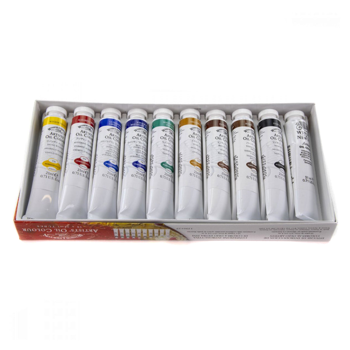 Estojo de Tinta Óleo Artists Winsor & Newton 21ml com 10 Cores