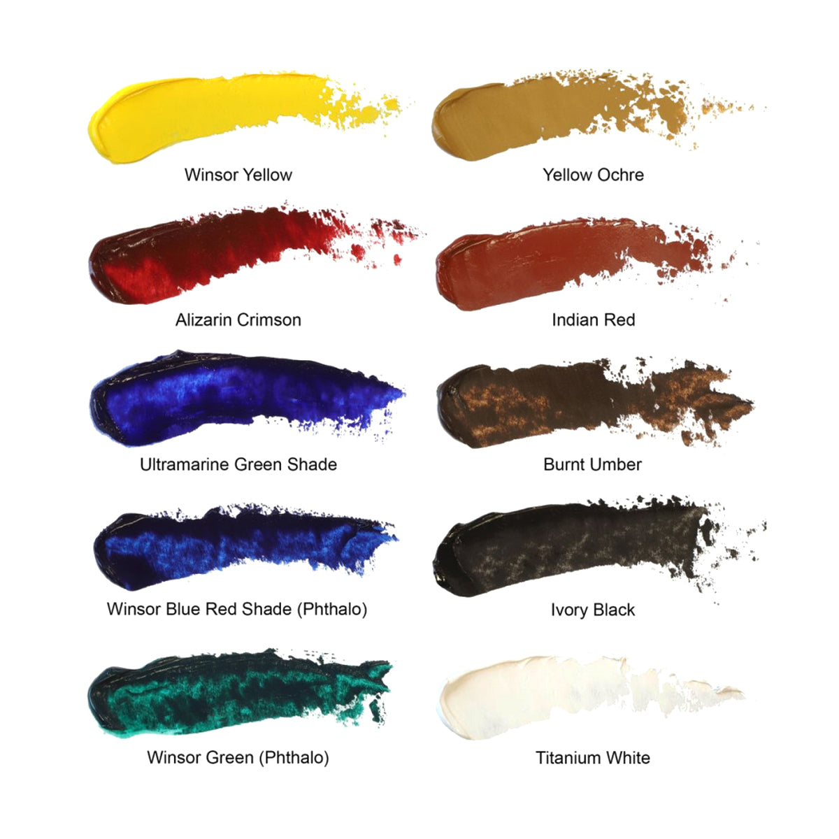 Estojo de Tinta Óleo Artists Winsor & Newton 21ml com 10 Cores