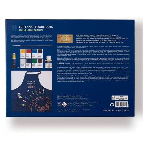 Estojo Tinta Óleo 300 Anos Oil Lefranc & Bourgeois com 11 Peças - 301267