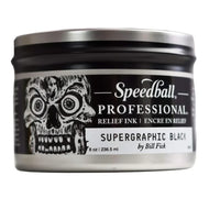 Tinta para Xilogravura Profissional Speedball 236,5ml Supergraphic Black