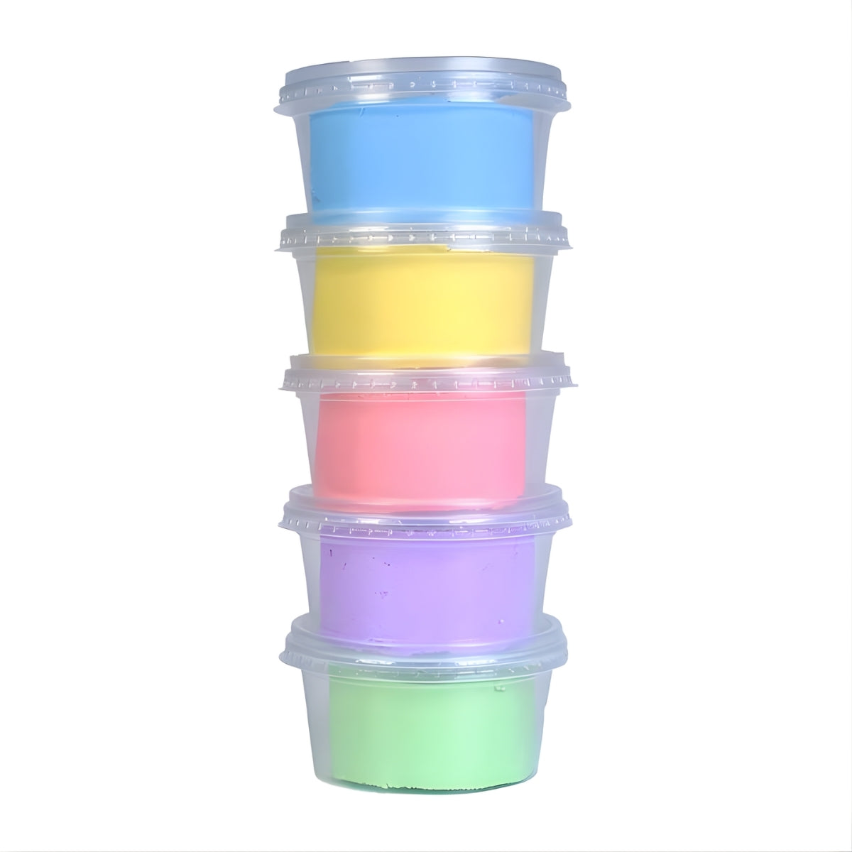 Estojo Massinha Soft para Modelar 200g com 5 Cores Mix Candy Color - Utiguti