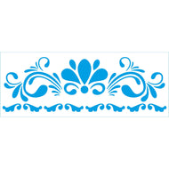 Stencil Pequeno Arabesco 7x17cm para Pintura Decorativa e Artesanato Stp-0163 - Litoarte
