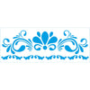 Stencil Pequeno Arabesco 7x17cm para Pintura Decorativa e Artesanato Stp-0163 - Litoarte