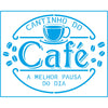 Stencil Retangular Cantinho do Café 20x25cm para Pintura Decorativa e Artesanato Str-161 - Litoarte