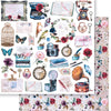 Papel para Scrapbook Dupla Face Coleção Memorias Vintage 30,5x30,5cm para Scrapbook e Papelaria Criativa Sd-1256 - Litoarte