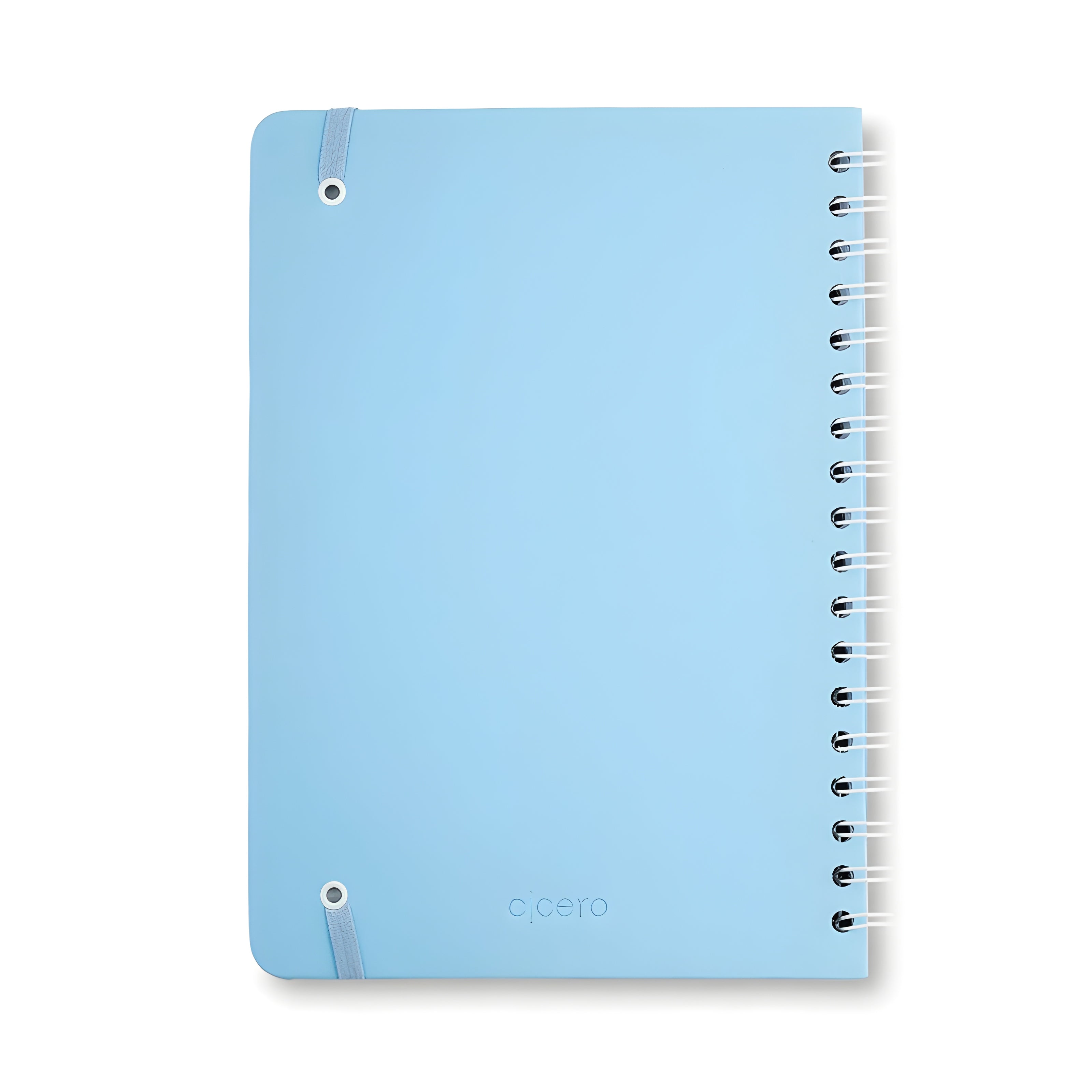 Caderno Colegial Espiral Cicero 17,3x24cm 80 Folhas Pautado - Clássica Pastel Azul