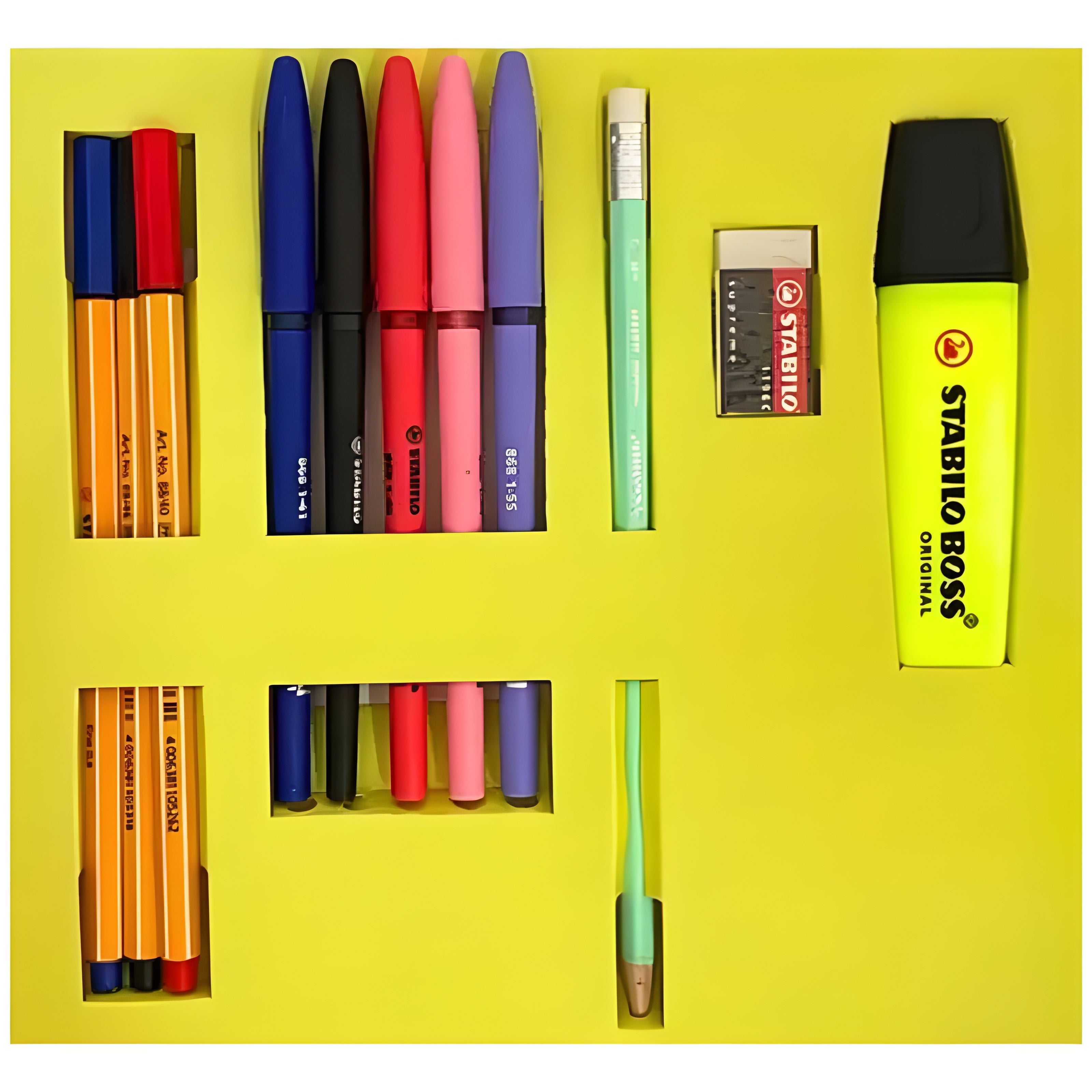 Estojo de Escrever Desenhar e Pintar Stabilo com 11 Peças