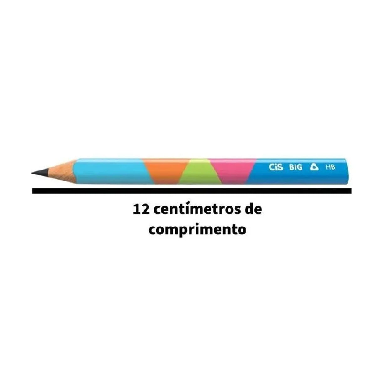 Lapis de Grafite Big Hb 3/4 Triangular - Sortidas - Cis