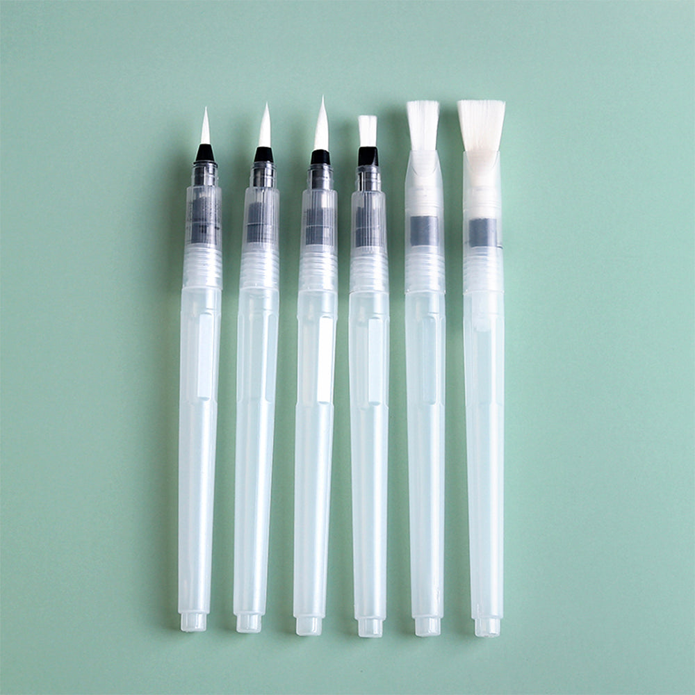Kit Pincel com Reservatório Aqua Brush 6 Unidades - C.A. Creative