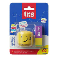 Apontador com Borracha Pop - Tris