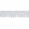 Bordado em Organza para Costura e Artesanato Bo003 Branco 8cmx13,7m - Artepunto