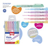 Estojo Marca Texto Flash Pastel com 6 Cores - Tris