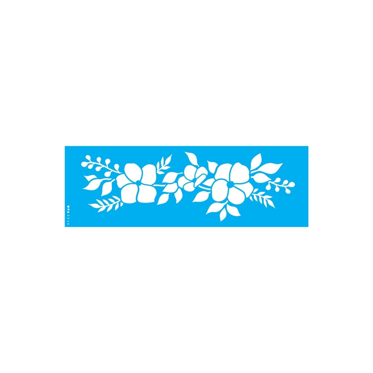Stencil Opa 10x30cm - Flor do Campo - 3346
