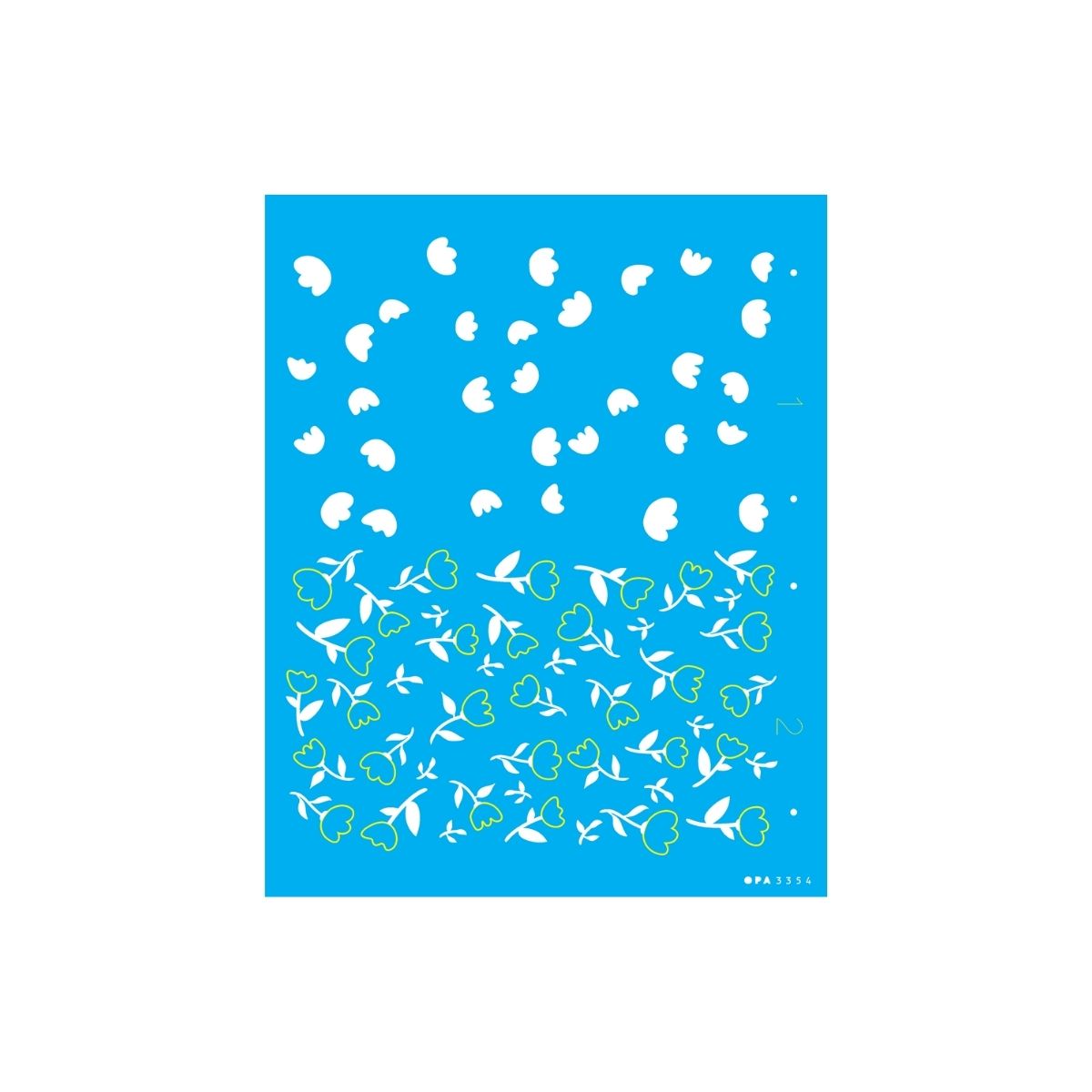 Stencil Opa 20x25cm - Estamparia Flores Micro I - 3354