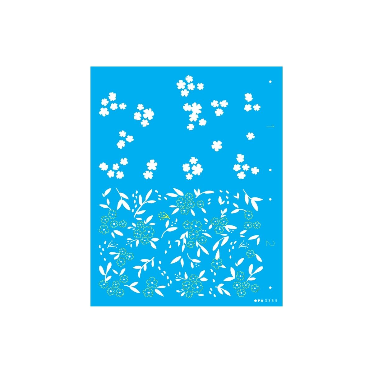 Stencil Opa 20x25cm - Estamparia Flores Micro Ii - 3355