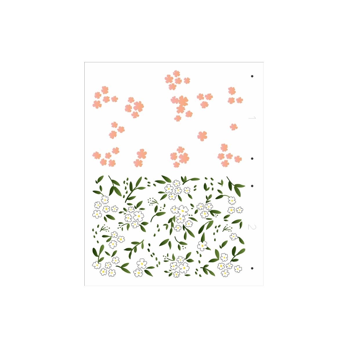 Stencil Opa 20x25cm - Estamparia Flores Micro Ii - 3355