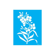 Stencil Opa 20x25cm - Flor Erysimum - 3358