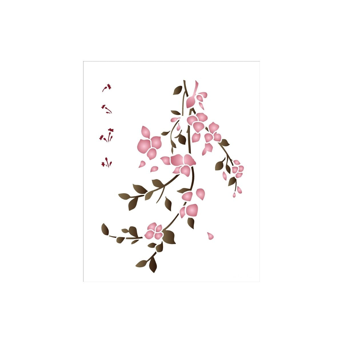 Stencil Opa 20x25cm - Galho Bougainvillea - 3363