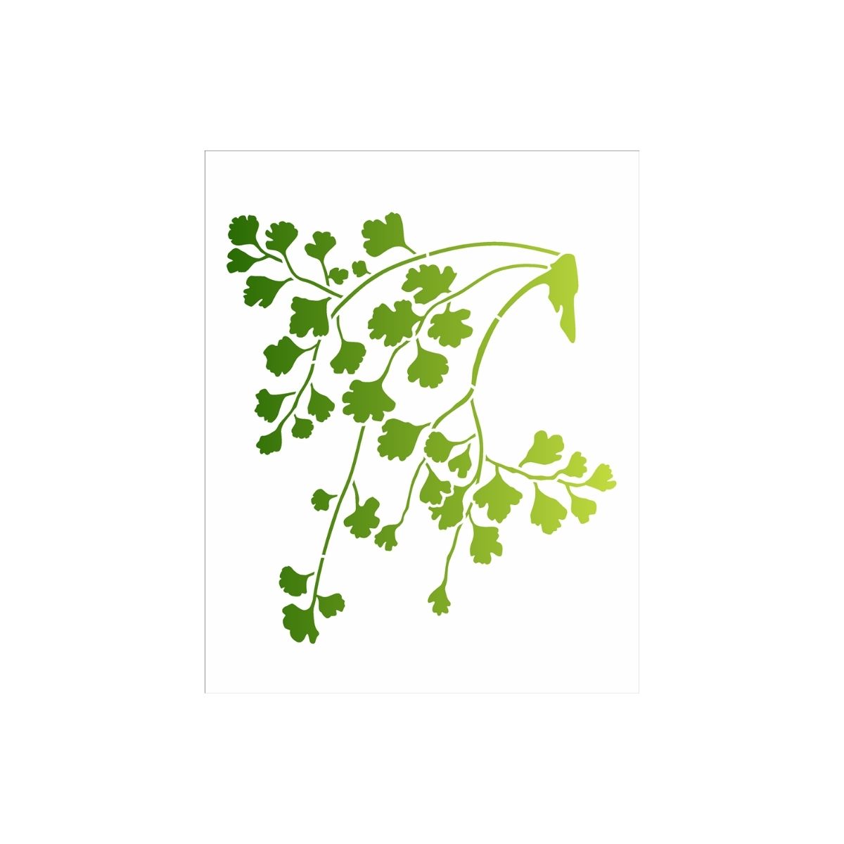Stencil Opa 20x25cm - Plantas Avenca - 3367