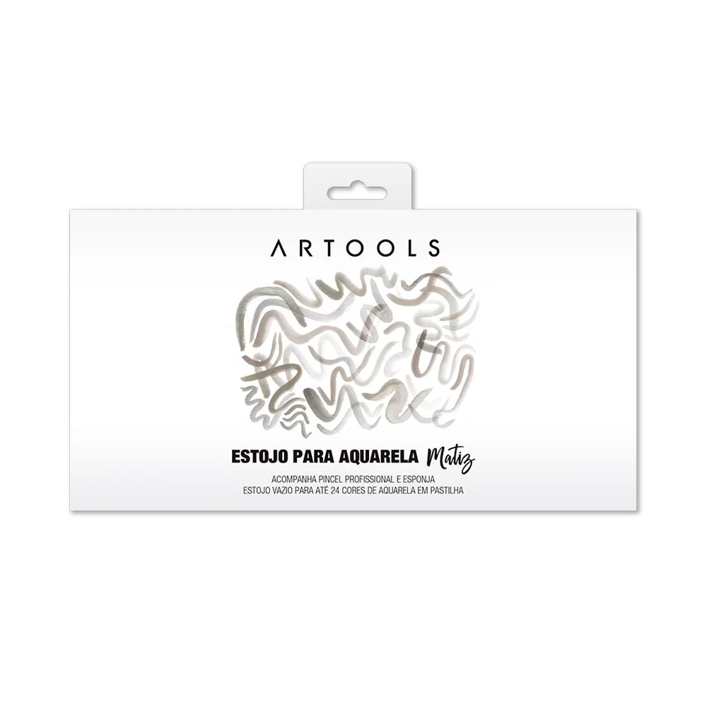 Estojo para Tinta Aquarela em Pastilha Matiz até 24 Cores Artools 621661  